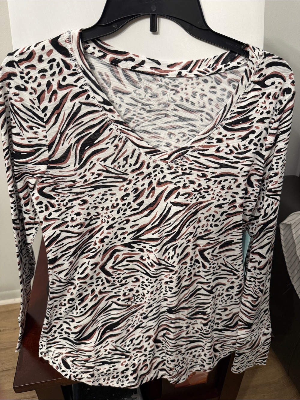 Blue Sol V neck top